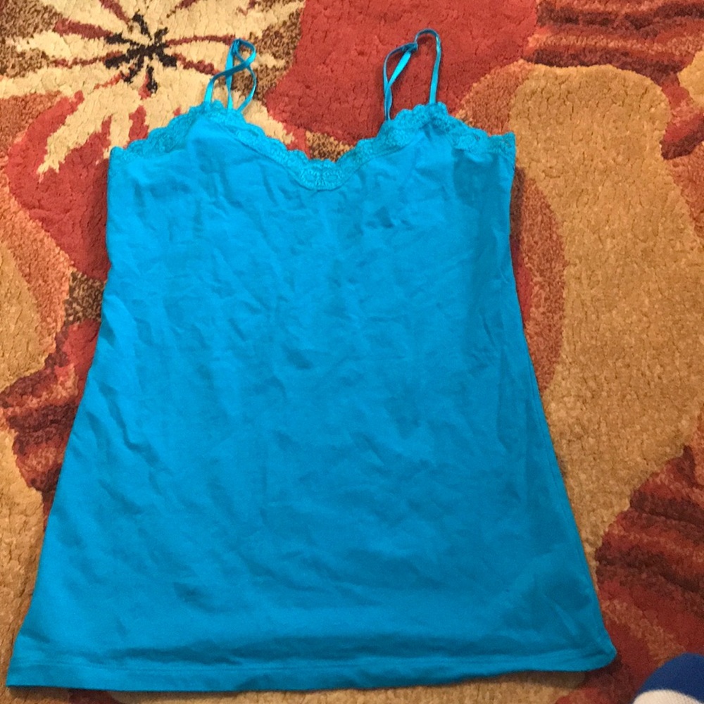 Blue spaghetti strap top